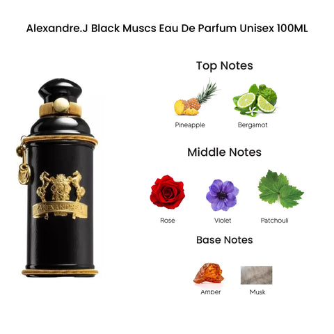 Alexandre.J Black Muscs Eau De Parfum Unisex 100ML