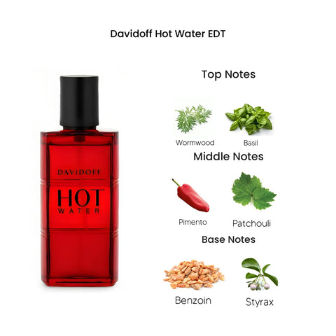 Davidoff Hot Water Eau De Toilette for Men 110ML