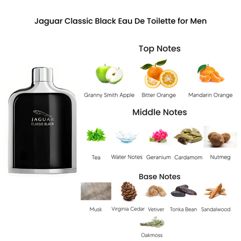 Jaguar Classic Black Eau De Toilette for Men 100ML