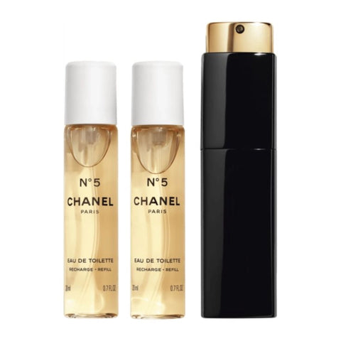 Chanel No. 5 Eau De Toilette Twist and Spray Refill 3x20ML